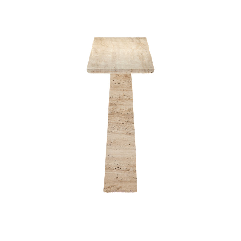 Demi Travertine Console Table