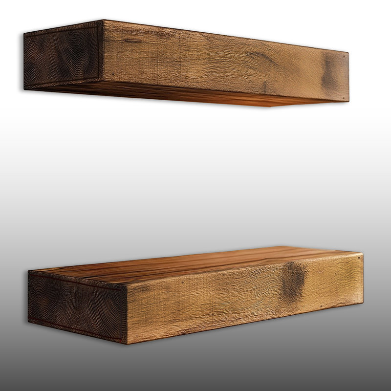 2 Pieces Floating Wall Shelf, 13" H x 15.7" W x 5.1" D