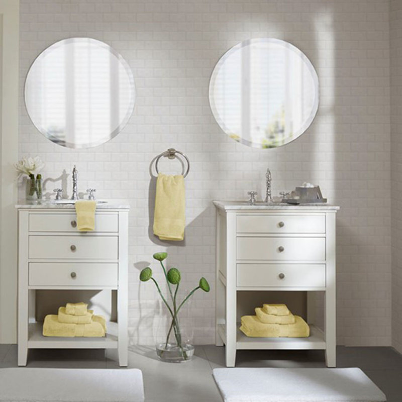 Ensemble de serviettes antimicrobiennes 100% coton 8 pièces, Yellow