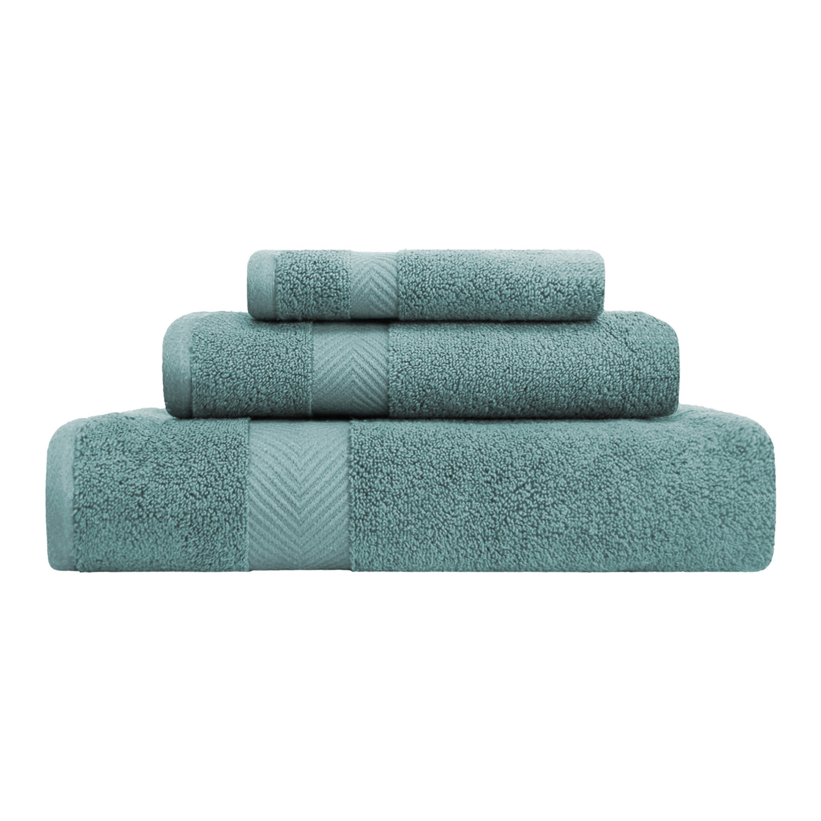 Hamachi 3-Piece Cotton Towel Set, Jade