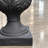 Traditional Indoor/Outdoor Christmas Season Fiberstone Urn Planter - Aged Black Bronze-1161436376