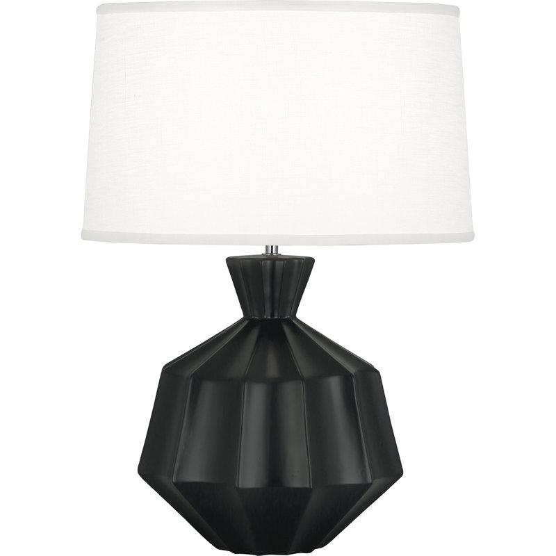 Orion Glass Bedside, Matte Obsidian