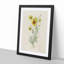 Illustration of Yellow Tickseed Flowers - Picture Frame Painting Print-55579572-55579573