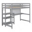 Lit mezzanine en bois avec tablette et plateau d'écriture-1955721788