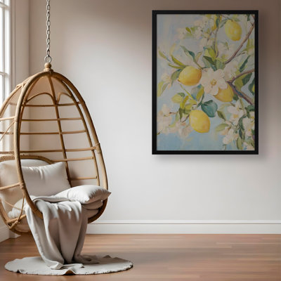 "Lemon Tree", art mural texturé encadré