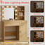 Coiffeuse avec ampoules-1836431483