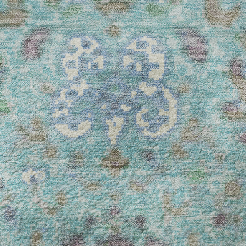 Premium Machine Washable Ariel Global Rug, Rectangle 5' x 7'6"