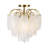 Alessia - Semi-Flush Mount - 4-Light - Brushed Brass