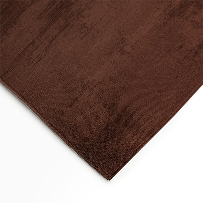 Abstract Brown Indoor and Outdoor Area Rug, Rectangle 3' x 5'