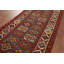 Tapis de couloir antiquité à teinture végétale pré-1900 Kazak