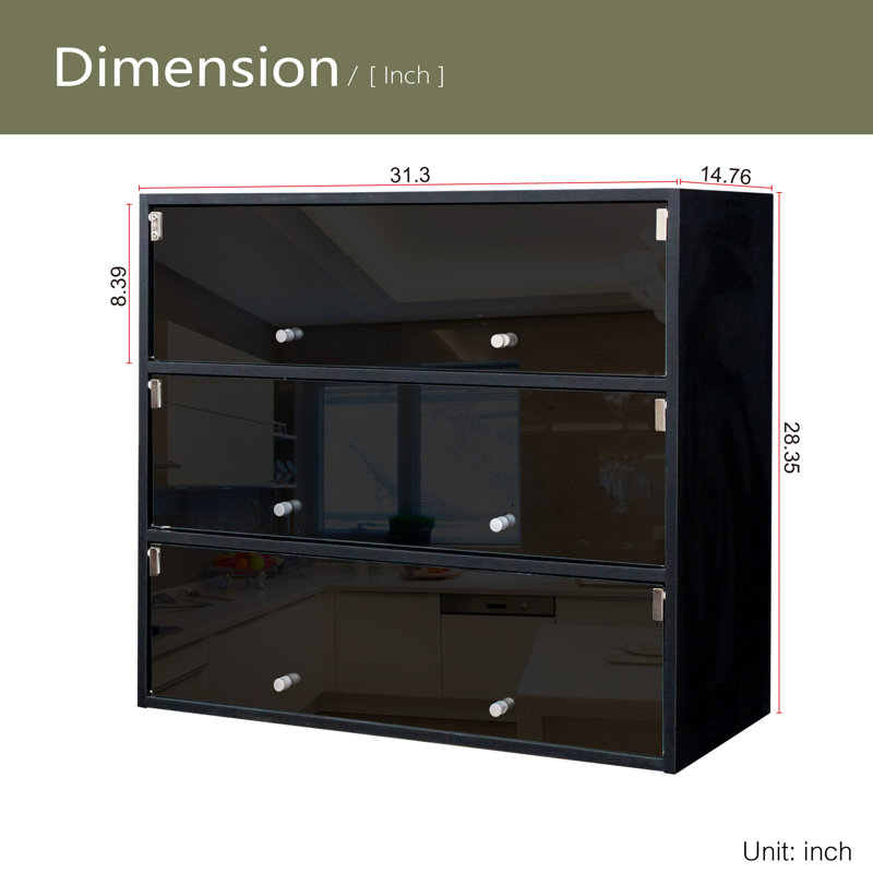 Glass Door Shoe Box Shoe Storage Cabinet With RGB Led Light, Black