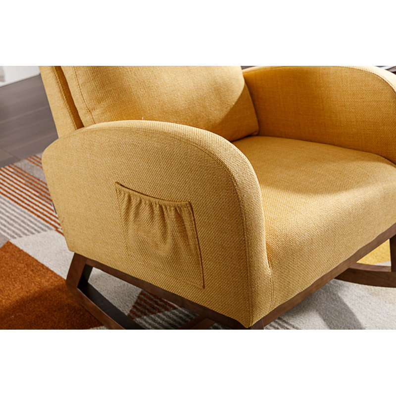 Chaise berçante Coinde, Jaune