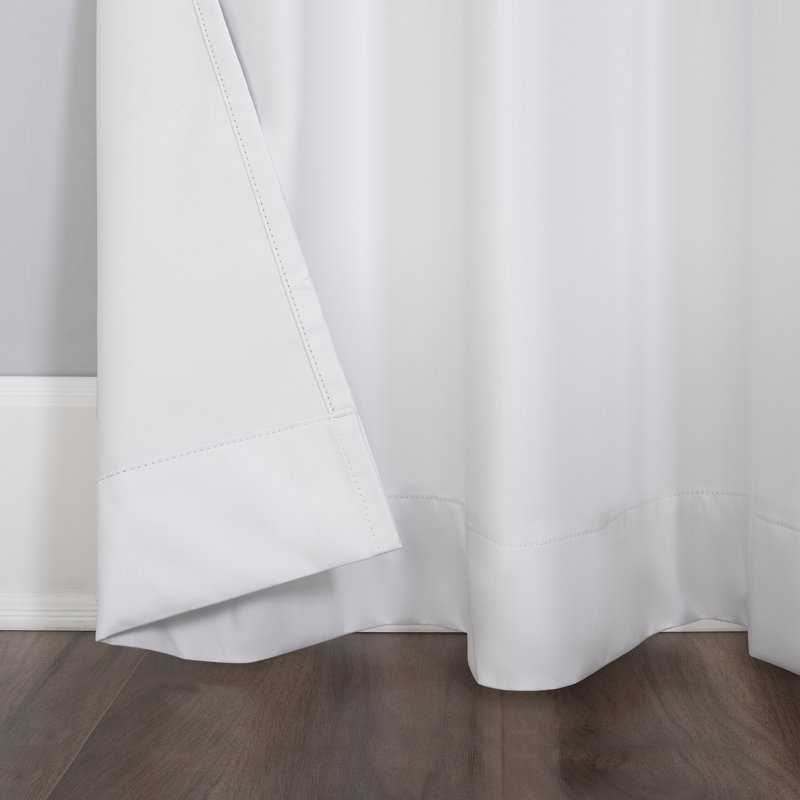 Bright Vibes 100% Blackout Grommet Curtain Panel, 40" x 63", White