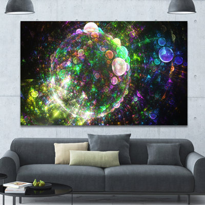 " Multi-Color Spherical Planet Bubbles "