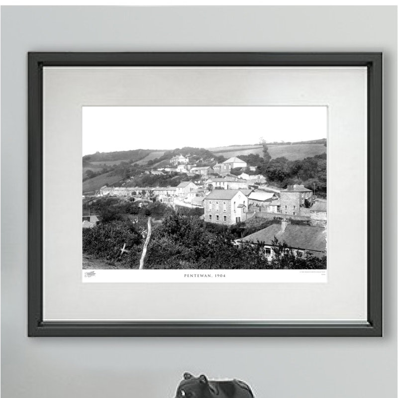 Pentewan, 1904 - Single Picture Frame Print, 45cm H x 60cm W x 2.3cm D