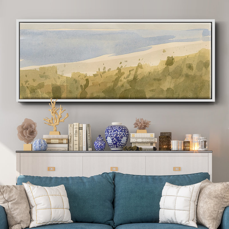 Brushy Coast II- Framed Canvas