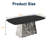 Modern Rectangle Dining Table Kitchen Table