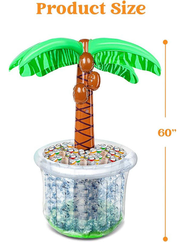 37 Quarts Inflatable Palm Tree Cooler