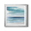 Blue Silver Shore II - Tableau représentant un horizon marin calme, encadré sous verre acrylique, grand format, idéal pour le salon.-1713083505-1713083511