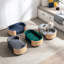 Lit pour chien surélevé de style scandinave Gaidis pour animaux de compagnie de petite et moyenne taille, avec pieds en bois massif, dossier courbé, coussin en velours amovible, matériau respirant, mousse rebondie-121274494