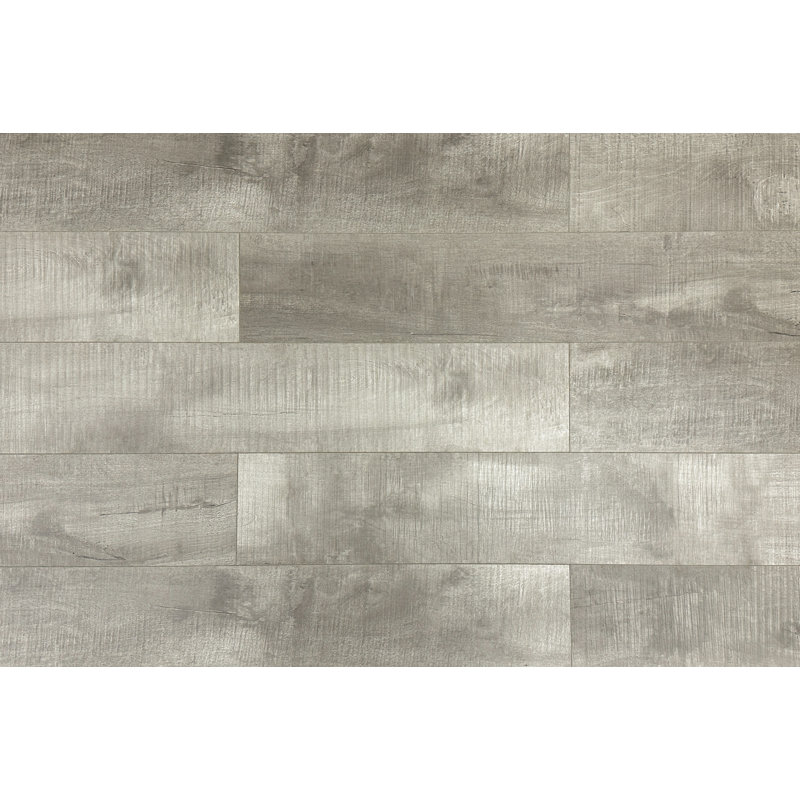 Plancher stratifié 8 po x 48 po x 14 mm, Nickel intrépide