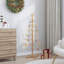 Wooden Christmas Tree with Stand Brown Bamboo-1332313352
