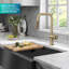 Urbix Industrial Pull-Down Single Handle Kitchen Faucet-73246111