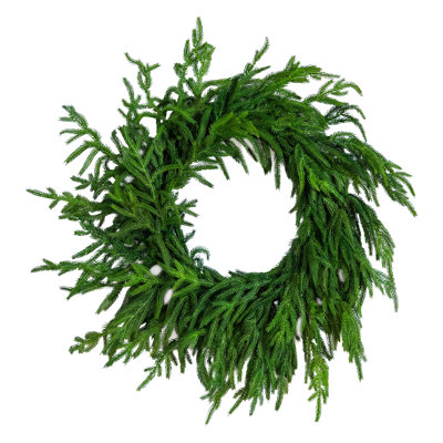 Pre-Lit Pine Wreath