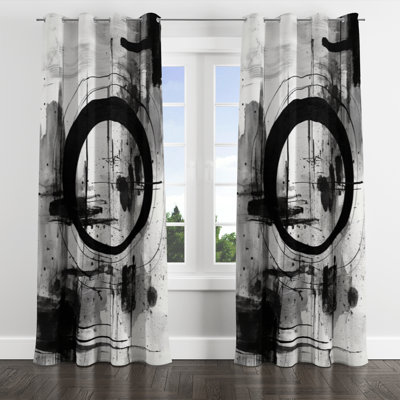 Ancrum - Liquid ink Blackout Grommet Curtain - 1 panel