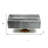 Set of Six Gray Stone Rectangular Drawer Pull Knobs