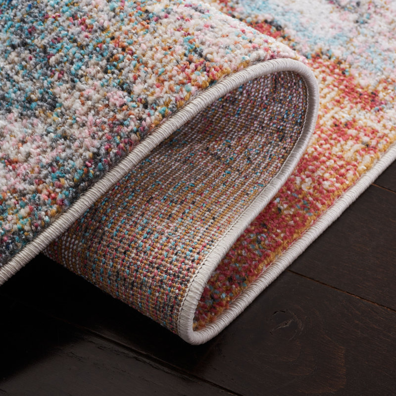 Phoenix Performance Abstract Rug, Square 6'7"