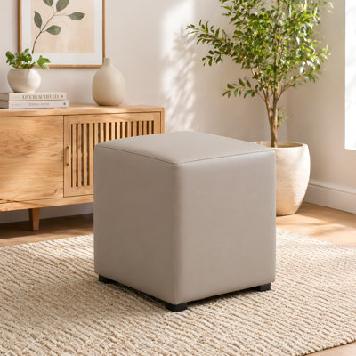 Faux Leather Cube Seating