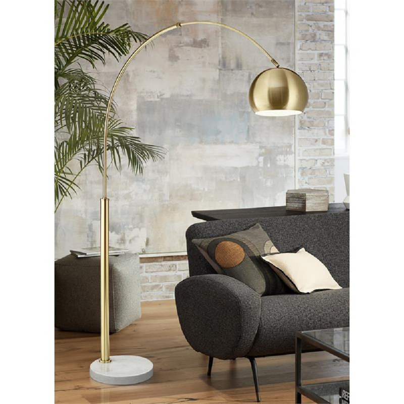 Lampe sur pied arquée 57 po Jayanti
