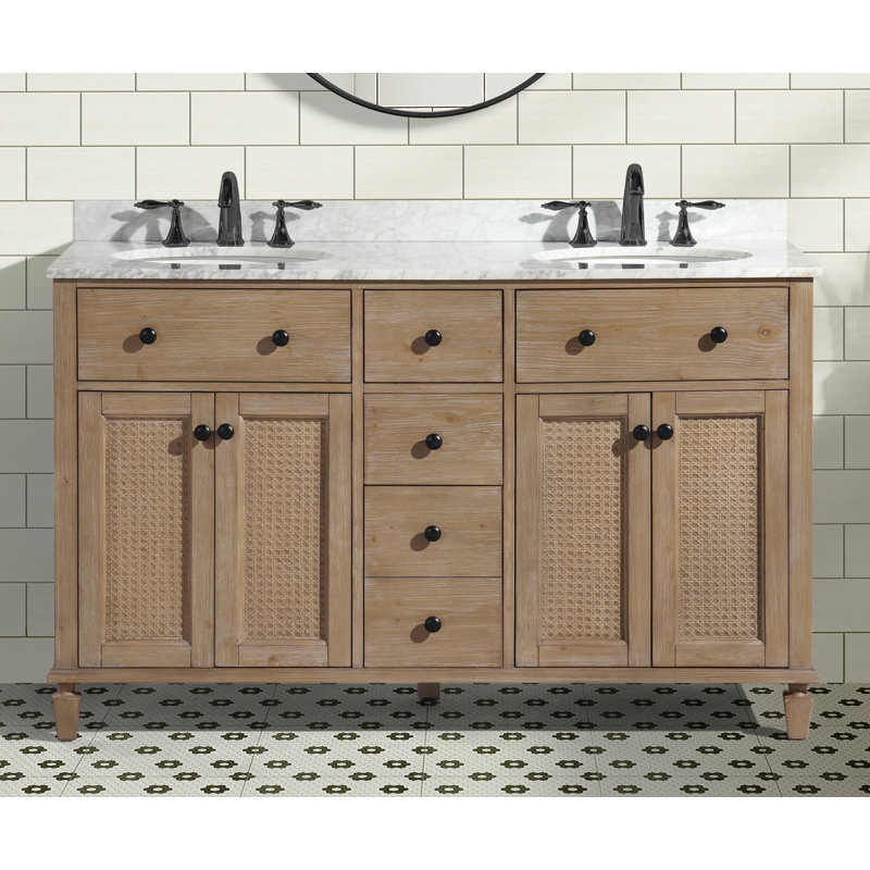 Ensemble de meuble-lavabo double 55 po Annie