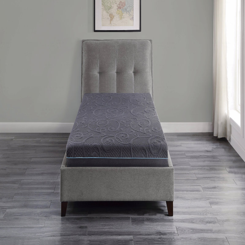 Matelas hybride en mousse viscoélastique imprégnée de gel, matelas dans une boîte, confort ferme, Lit simple, 8"