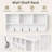 4 - Hook Wall Mounted Coat Rack with Shelves-1482992770