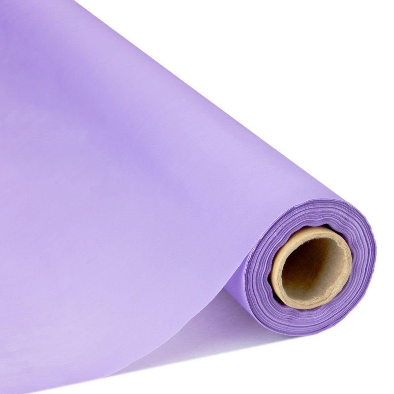 Rouleaux de nappe en plastique jetables, LAVANDE