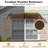Topbuy 80'' W D Polycarbonate Cover Retractable Door / Window Awning