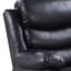 Fauteuil inclinable électrique noir avec accoudoirs coussinés-1625776924