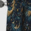 Motif céleste bleu - Rideau bohème abstrait - Rideau abstrait en velours occultant - 1 panneau-107626136