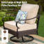 Chaise de patio pivotante avec coussins Argyri