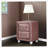 Pink 2-Drawer Nightstand