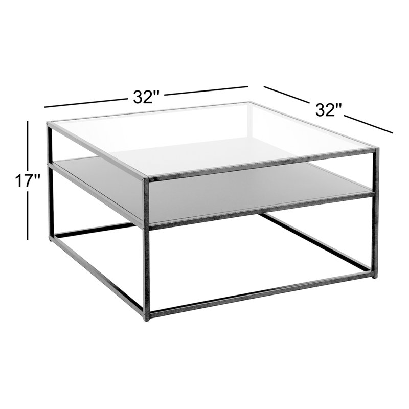 Duran Glass Top Single Coffee Table