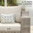 Chayenne 2-Person All-weather Wicker Patio Swivel Rocking Chairs With Side Table