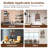 3 Piece Floating Shelves with Storage Basket