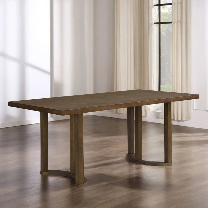 Harlan Rectangular Dining Table, 30" H x 69" L x 35" W, Walnut