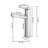 Brushed Nickel Single Handle Bathroom Faucet With Pull-Out Sprayer-123298064-123298061