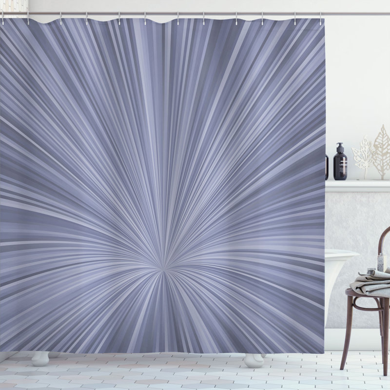 Shower Curtain with Hooks Included, 69"H x 70"W, Ceil Blue