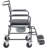 Upholstered Drop Arm Wheeled Commode