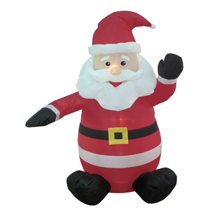 The Holiday Aisle® Inflatable Santa Claus Decoration & Reviews | Wayfair
